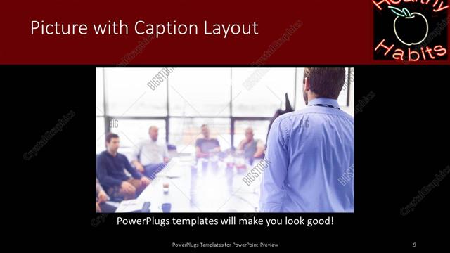 Picture with Caption presentation slide layout
