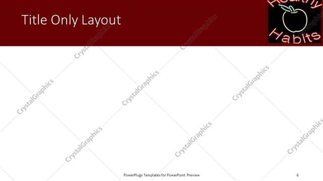 Title Only presentation slide layout