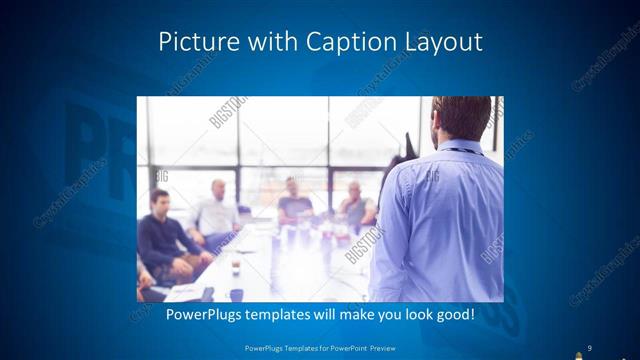 Picture with Caption presentation slide layout