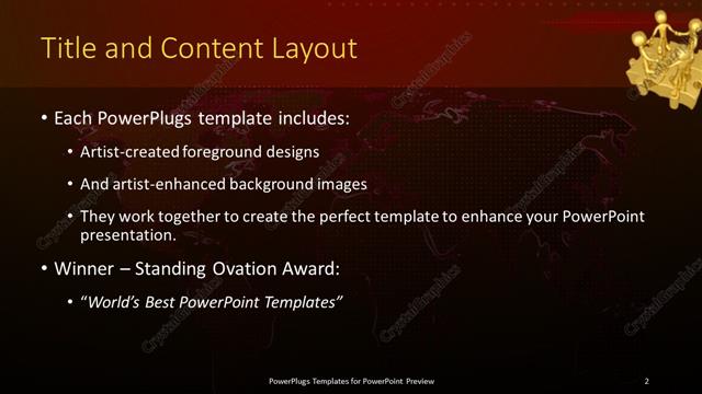 Title and Content presentation slide layout