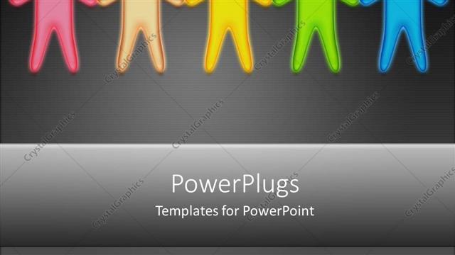  Presentation with diversity hands - People holding hands together joining diversity victims