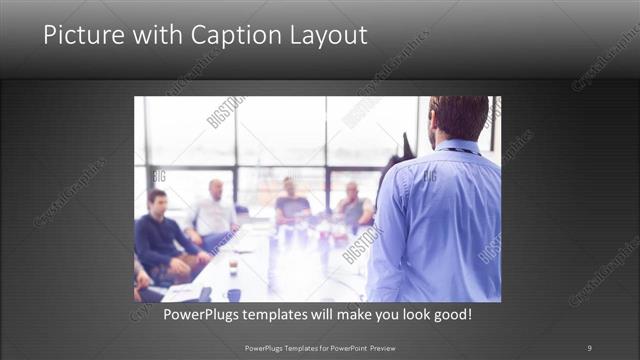 Picture with Caption presentation slide layout