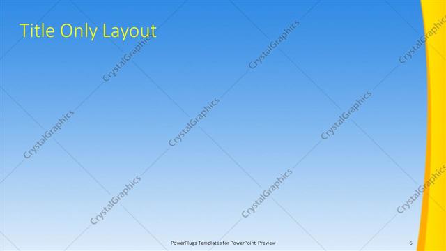 Title Only presentation slide layout