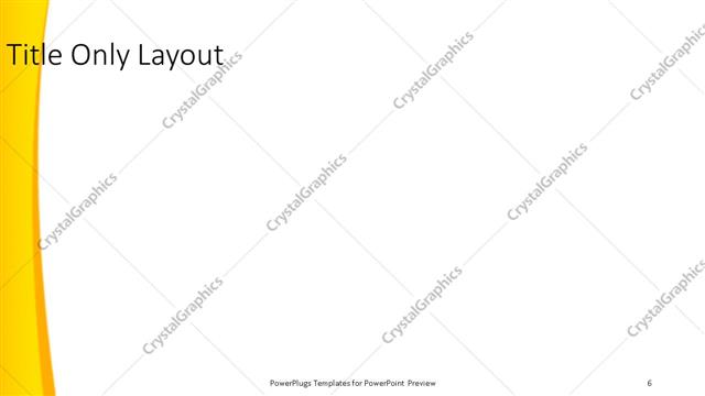 Title Only presentation slide layout