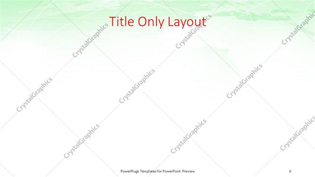 Title Only presentation slide layout