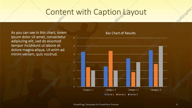 Content with Caption presentation slide layout