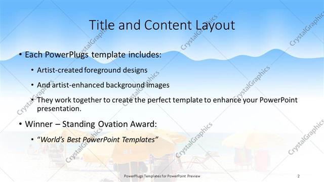 Title and Content presentation slide layout