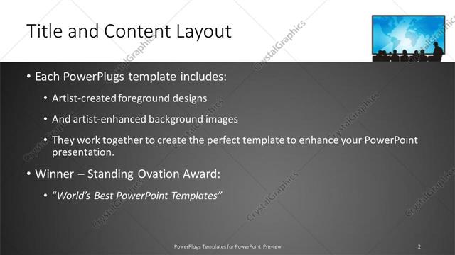 Title and Content presentation slide layout