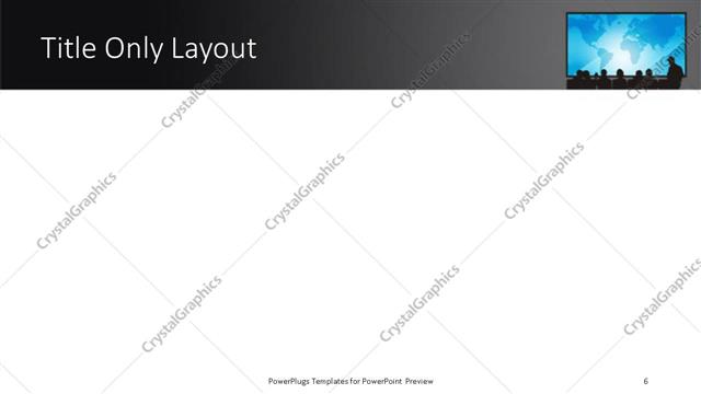 Title Only presentation slide layout