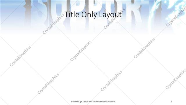 Title Only presentation slide layout