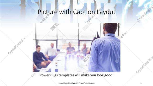Picture with Caption presentation slide layout