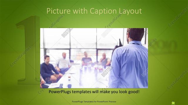 Picture with Caption presentation slide layout