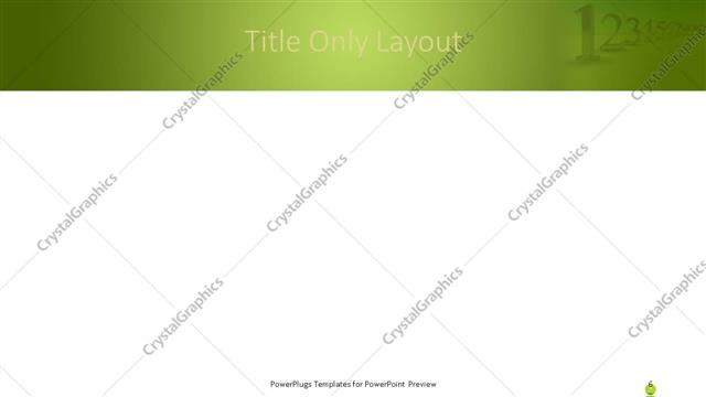 Title Only presentation slide layout