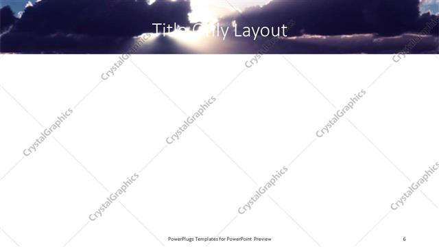 Title Only presentation slide layout