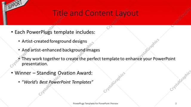Title and Content presentation slide layout