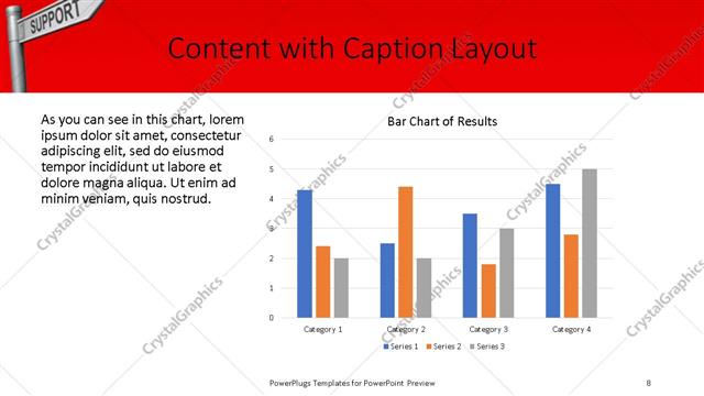 Content with Caption presentation slide layout