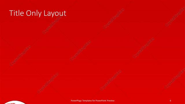 Title Only presentation slide layout