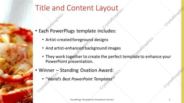 Title and Content presentation slide layout
