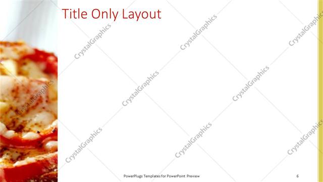 Title Only presentation slide layout