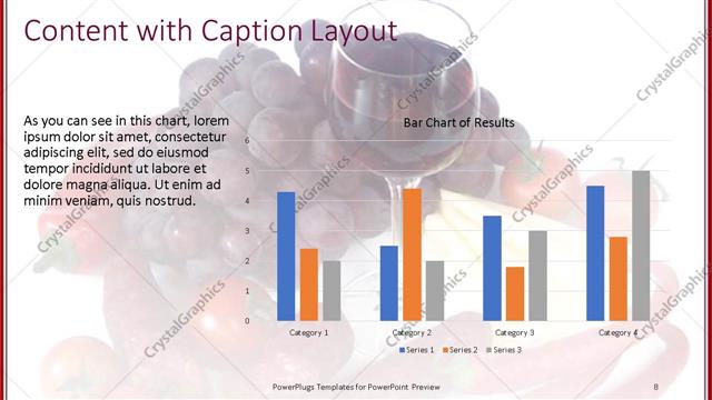 Content with Caption presentation slide layout