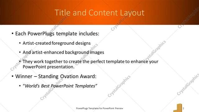 Title and Content presentation slide layout