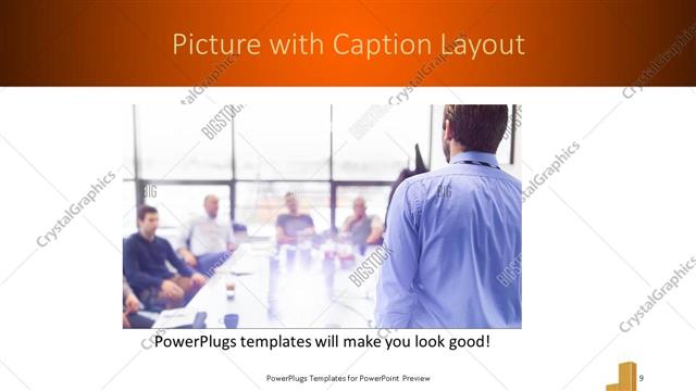 Picture with Caption presentation slide layout