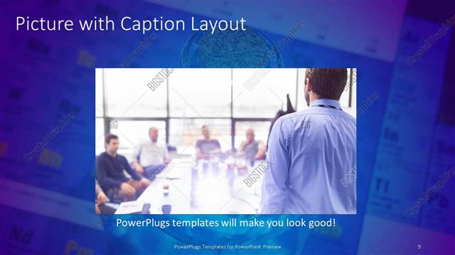 Picture with Caption presentation slide layout