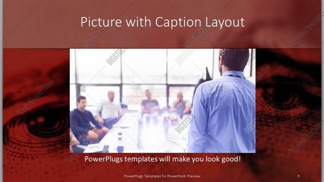 Picture with Caption presentation slide layout