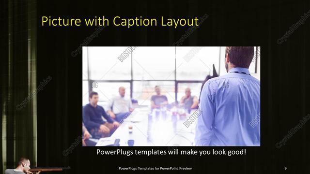 Picture with Caption presentation slide layout