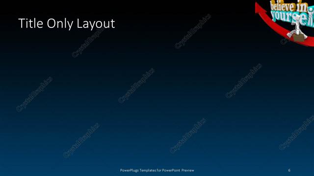 Title Only presentation slide layout