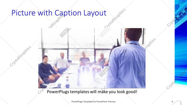 Picture with Caption presentation slide layout