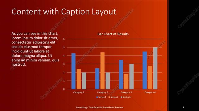 Content with Caption presentation slide layout