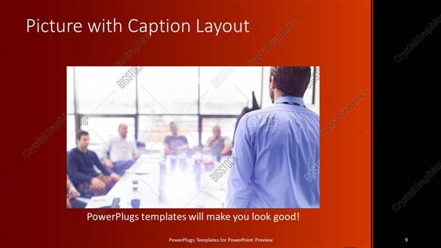 Picture with Caption presentation slide layout