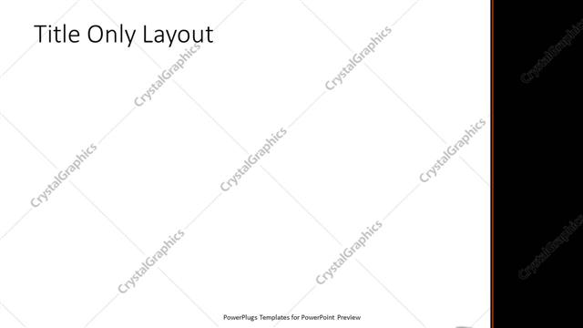 Title Only presentation slide layout