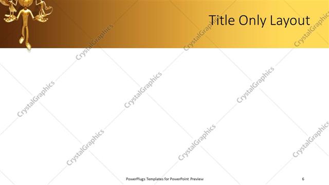 Title Only presentation slide layout