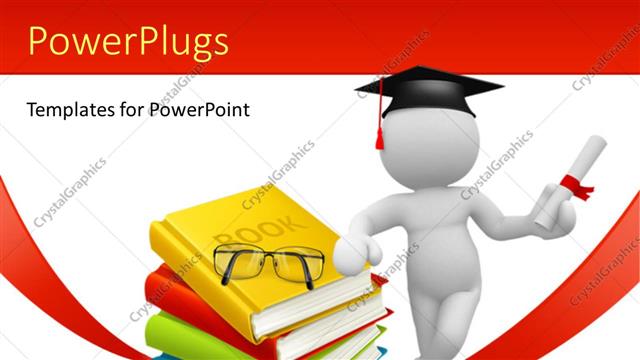  Presentation with glasses - A person being happy on achieving the degree