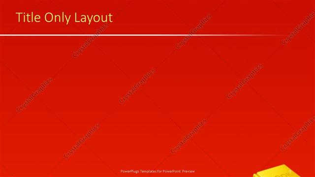 Title Only presentation slide layout