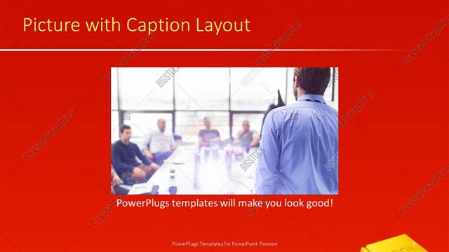 Picture with Caption presentation slide layout