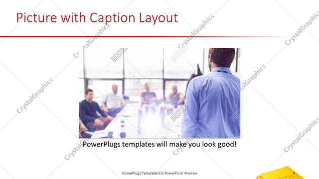 Picture with Caption presentation slide layout