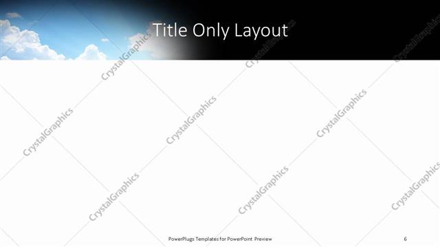 Title Only presentation slide layout