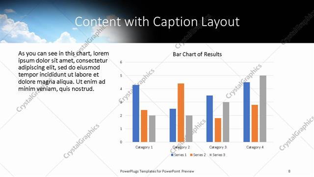Content with Caption presentation slide layout