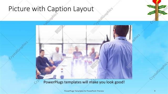 Picture with Caption presentation slide layout