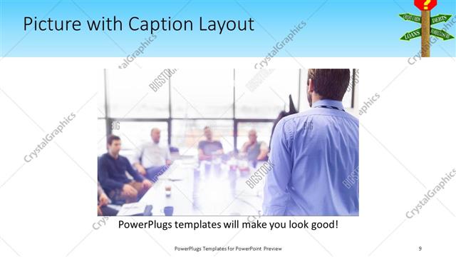 Picture with Caption presentation slide layout