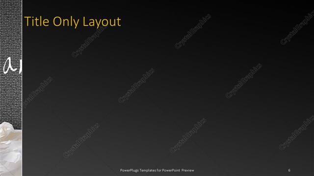 Title Only presentation slide layout