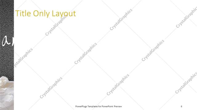 Title Only presentation slide layout