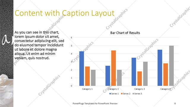 Content with Caption presentation slide layout