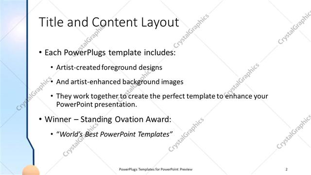 Title and Content presentation slide layout