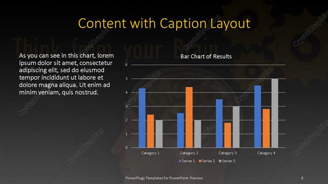Content with Caption presentation slide layout
