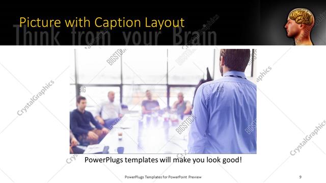 Picture with Caption presentation slide layout
