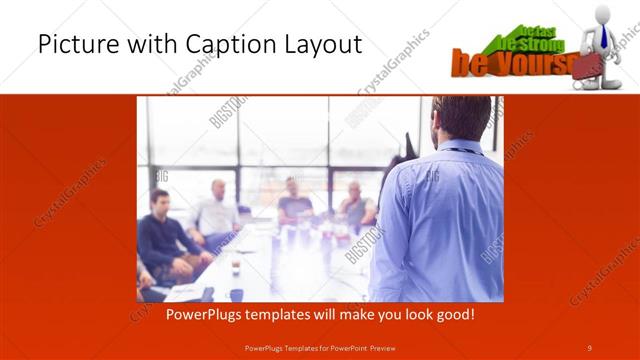 Picture with Caption presentation slide layout